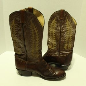 Tony Lama Cowboy Boots 6531 Embroidered Western
